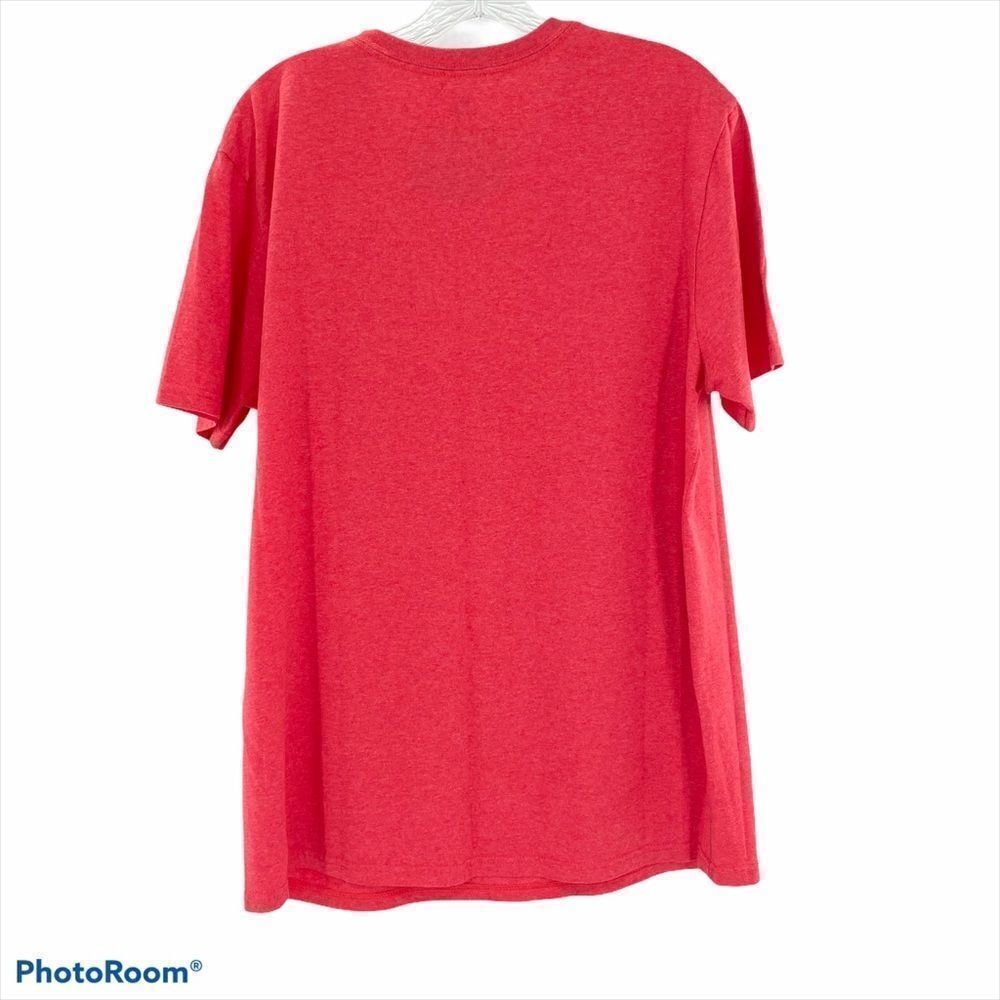 DISNEY 7 Dwarfs Red Crew neck Short sleeve Graphic Logo Tee - Picture 2 of 7